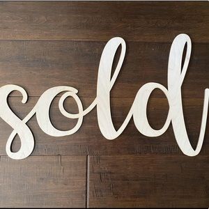 Everything beyond this point is SOLD!